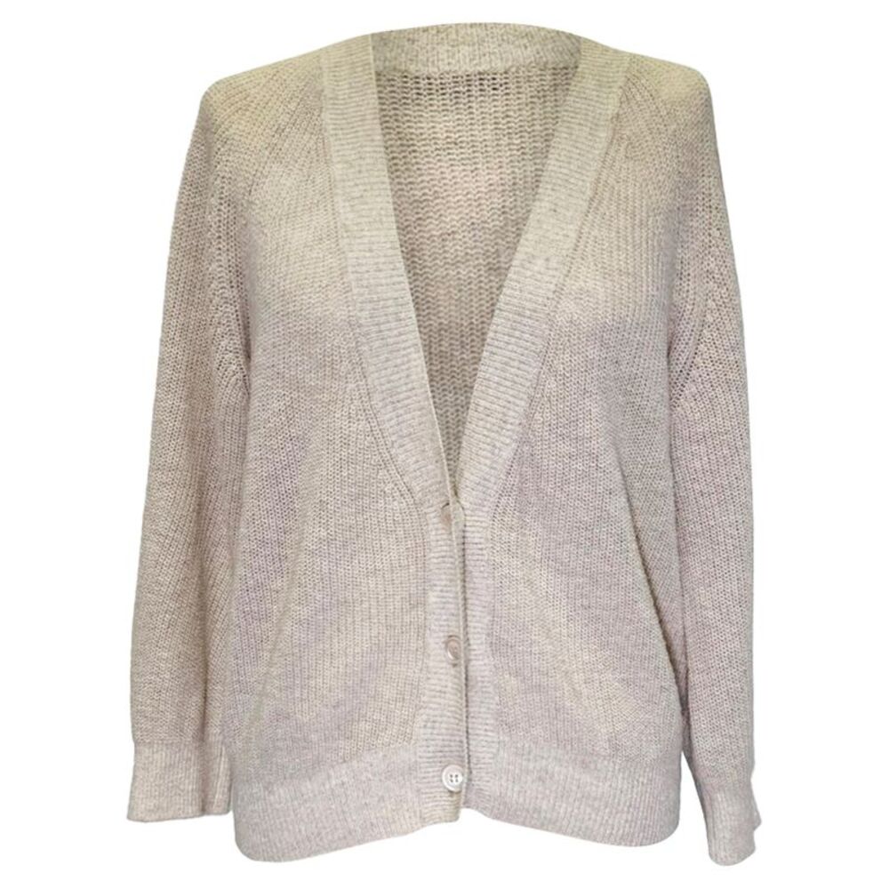Max Mara Leisure Cardigan in Beige Wool